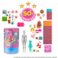Set papusa Barbie Slumber Party cu 50 de surprize Color Reveal