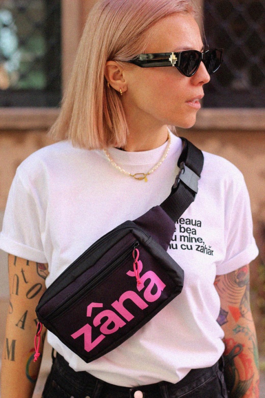 borsetă unisex neagră "zână"