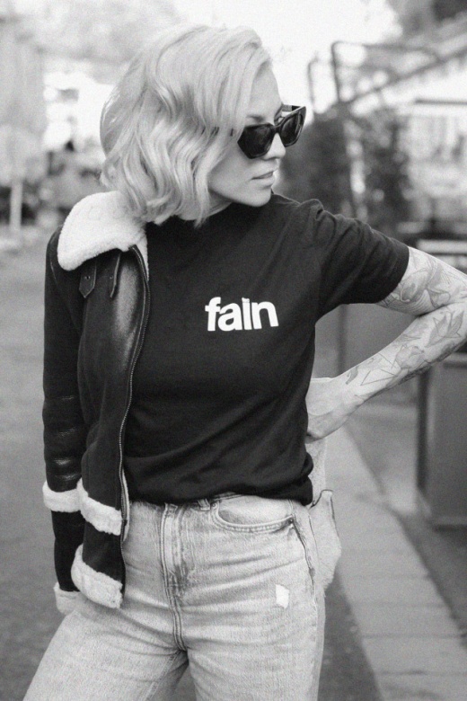 tricou unisex negru "fac fain"