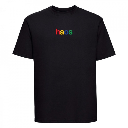 tricou unisex "haos" negru