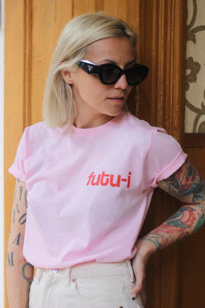 tricou unisex "futu-i" roz *ediție specială