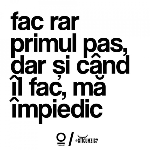 tricou unisex alb "fac rar primul pas" Tombabe x Șticumzic Collab.