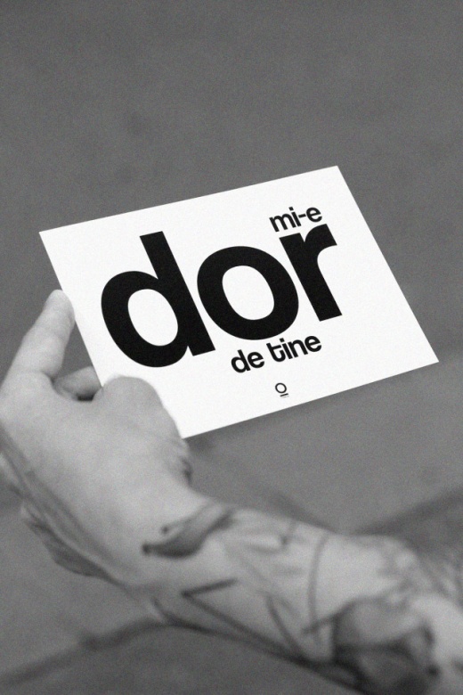 carte postala "mi-e dor de tine"