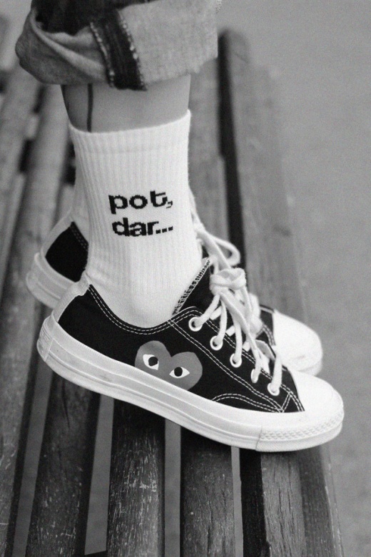sosete unisex "pot, dar nu vreau" Tombabe x Sosetaria Collab.