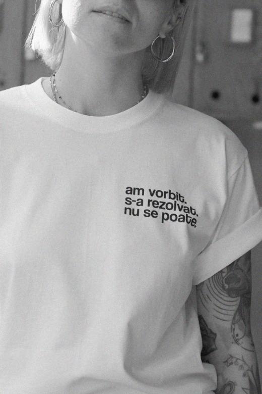 tricou unisex "am vorbit. s-a rezolvat. nu se poate."