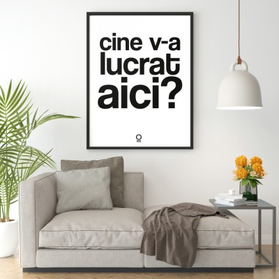 print "cine v-a lucrat aici"