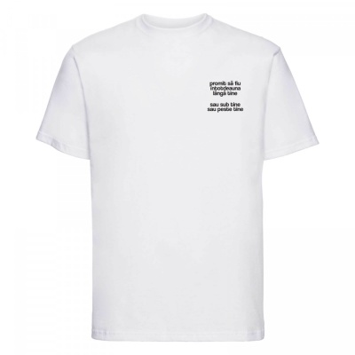 tricou unisex "promit să fiu lângă tine"