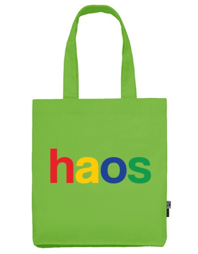 sacosa cu bretele lungi verde "haos"