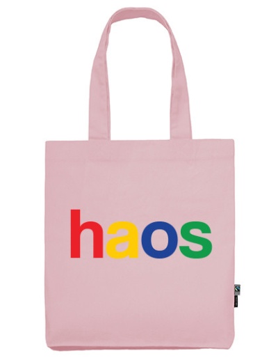 sacosa cu bretele lungi roz "haos"