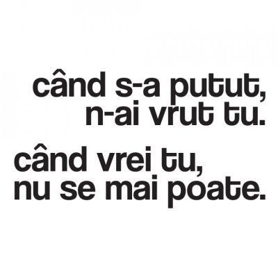tricou unisex alb "când s-a putut"