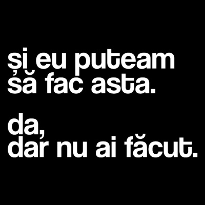 tricou unisex negru "și eu puteam să fac asta"