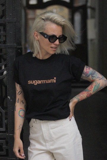 tricou unisex "sugarmami" sclipici cupru *ediție limitată