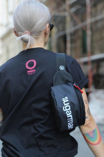 borsetă unisex negru "sugarmami" Tombabe & BumbagR collab.