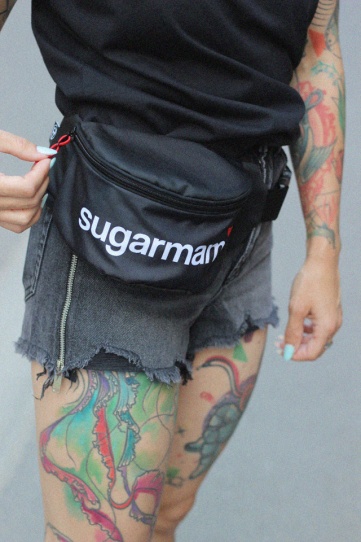 borsetă unisex negru "sugarmami" Tombabe & BumbagR collab.