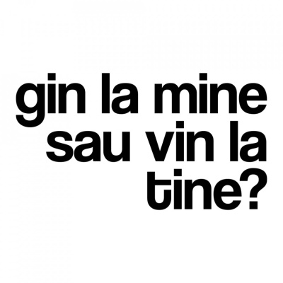 tricou unisex alb "gin la mine sau vin la tine?"