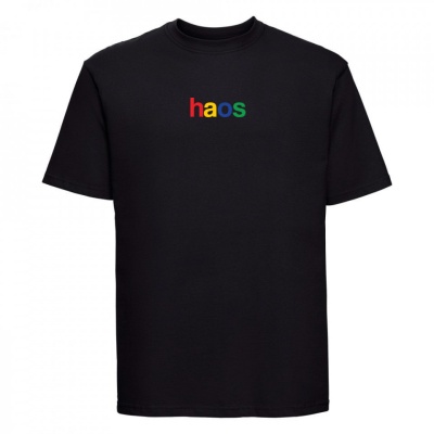 tricou unisex "haos" negru