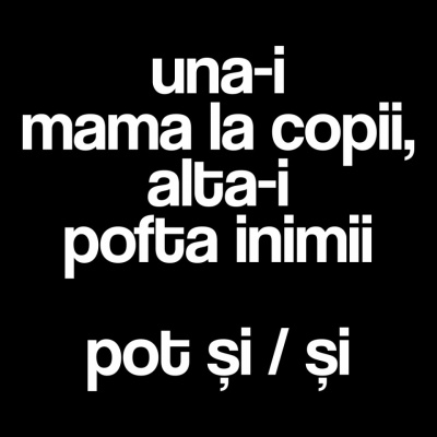 tricou unisex negru "una-i mama la copii"