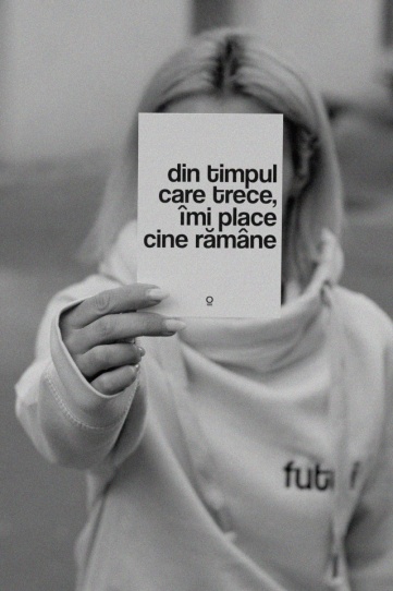 carte poștală "din timpul care trece, îmi place cine rămâne"