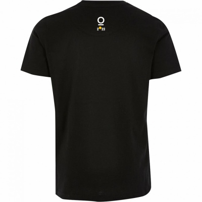 tricou unisex negru "salutari de la capitala" Tombabe x TM2023 collab.