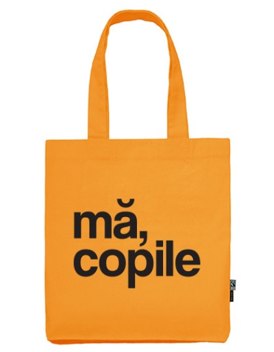 sacosa cu bretele lungi portocaliu "ma, copile"