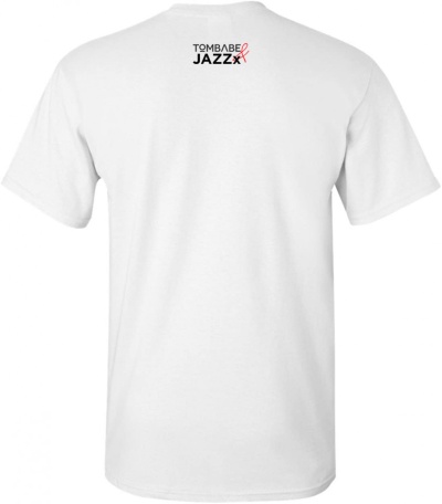 tricou unisex alb "jazz styles" Tombabe x JAZZx collab.
