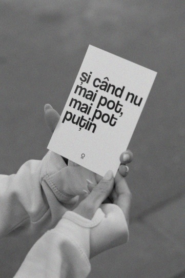 carte poștală "și când nu mai pot, mai pot puțin"