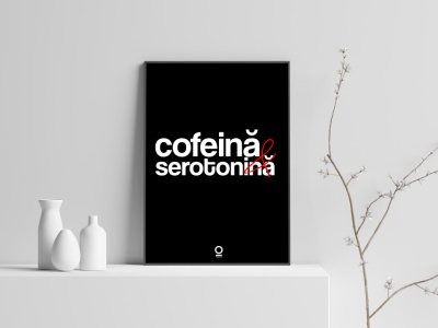 print "cofeină & serotonină" negru