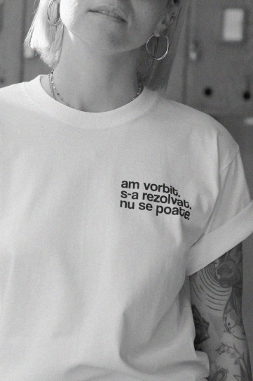 tricou unisex "am vorbit. s-a rezolvat. nu se poate."