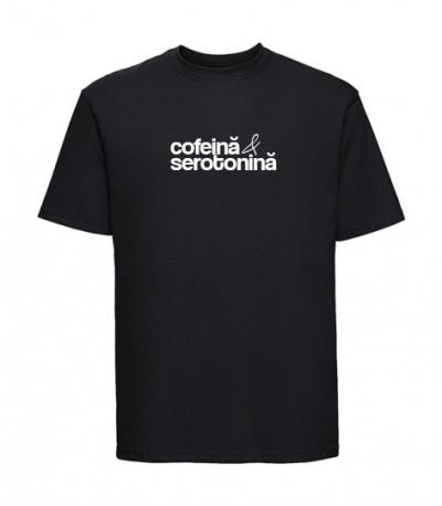 tricou unisex "cofeină & serotonină"