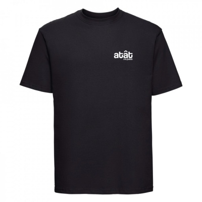 tricou unisex negru "atât s-a putut"