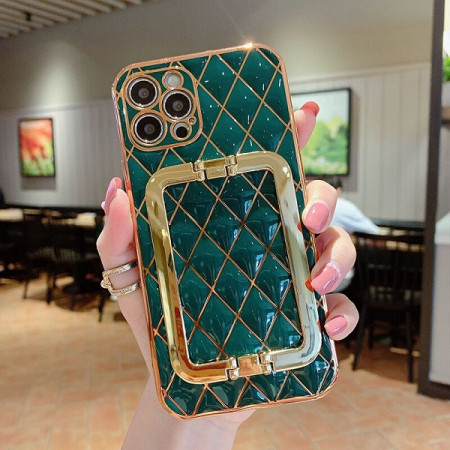 Husa pentru Apple iPhone 12 PRO MAX, cu protectie ridicata, Fashion, tip geantuta, silicon, verde IP12PROMAX-005