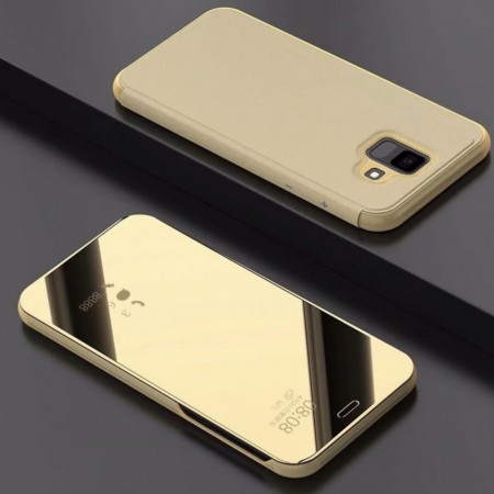 Husa Samsung Galaxy S9 PLUS Book Cover Clear View Gold