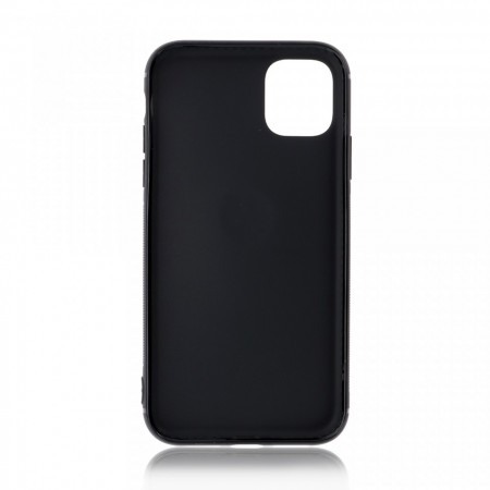 Husa iPhone 11 Pro Max Neagra Din Silicon Premium Cu Inel Rotativ