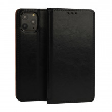 Book Special Case for IPHONE 13 PRO MAX BLACK (genuine Italian leather)