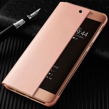 Husa Huawei Y6 | Y6 Prime | (2018) Activa Book Cover Clear View Rose