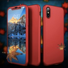 Husa iPhone XS Max 360° Rosie Premium Ultra Slim Cu Folie de Sticla