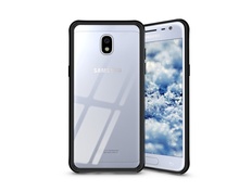 Husa Samsung Galaxy J3 (2017) Transpatenta De Silicon Cu Margini Negre