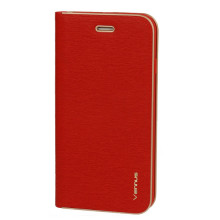 Vennus Book Case with frame for Iphone 12 Pro Max red