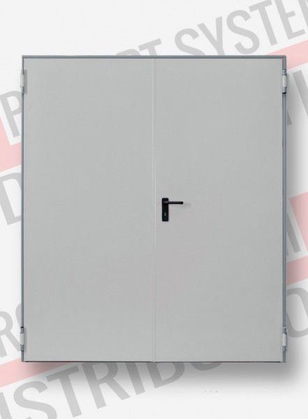 Usi antifoc EI 60 minute 1800(900+900) x 2050 RAL 7035/9010
