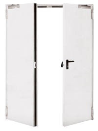 Usi antifoc EI 120 minute 1400(700+700) x 2050 RAL 1013