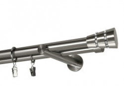 Galerie dubla BOGOTA INOX PICIOR UNIVERSAL ,prindere perete 19/19 INOX