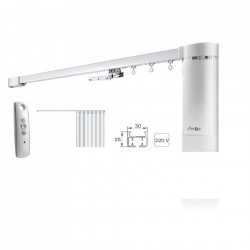 Sina electrica cu telecomanda SOMFY deschidere pe dreapta pentru perdele sau draperii