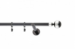 Galerie SIMPLA PRINDERE PERETE PICIOR UNIVERSAL 19 mm MINGE NEGRU