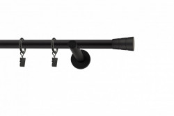Galerie SIMPLA PRINDERE PERETE PICIOR UNIVERSAL 19 mm BASIC NEGRU