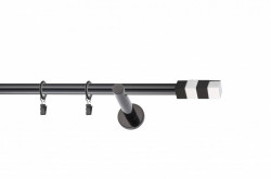 Galerie SIMPLA PRINDERE PERETE PICIOR UNIVERSAL 19 mm MAGNUM NEGRU