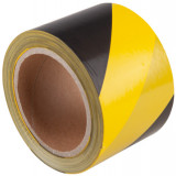Banda semnalizare galben-negru 75mmx100m