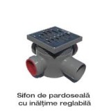sifon pardoseala capac inox- 3 int D40- 1 ies D50