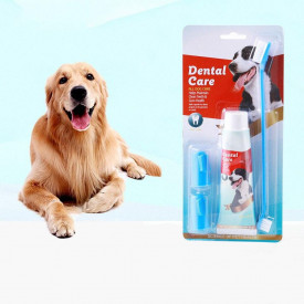Комплект четка и паста за зъби за кучета