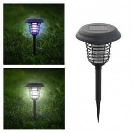 Соларна UV LED лампа 2в1 против комари
