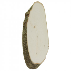 Blat cu scoarta anin oval 17/21x25/30x2cm